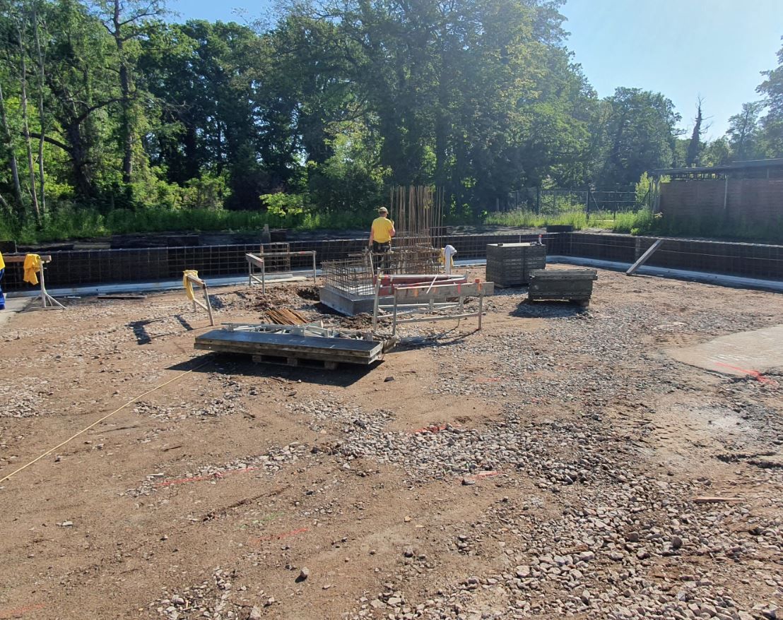 03-06-2021 - Herstellg- Armierung & Stellung Schaalung z- Betonage Frostschürze u- Bodenplatte Aufzug