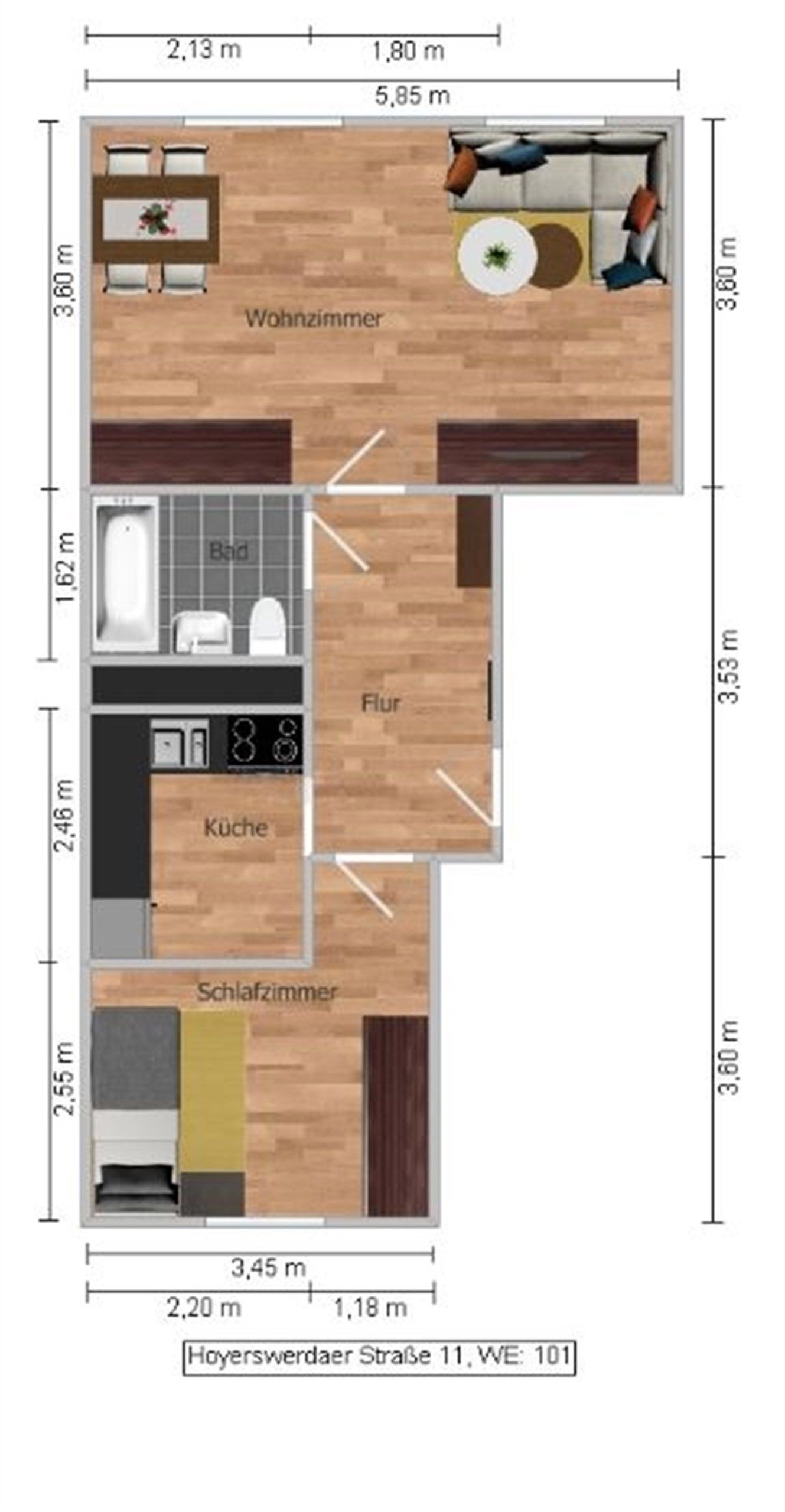 Vermarktungsgrundriss