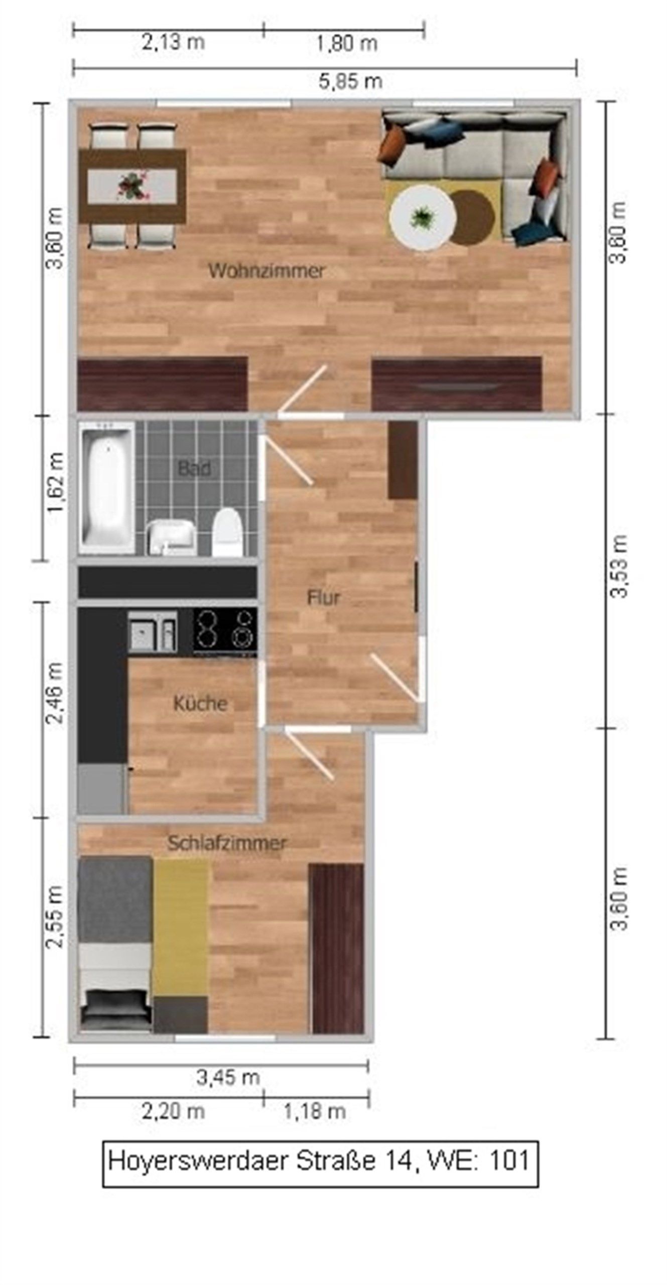 Vermarktungsgrundriss
