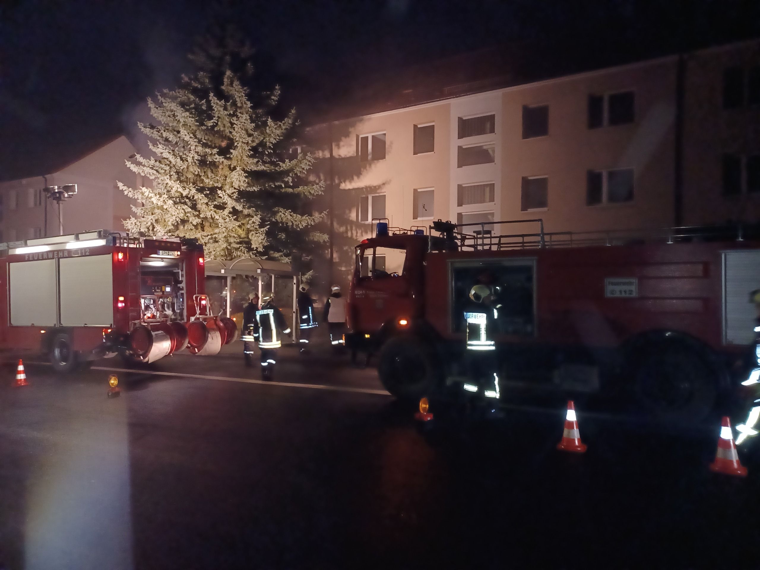 Feuerwehrübung Bahnhofstr.14a-c