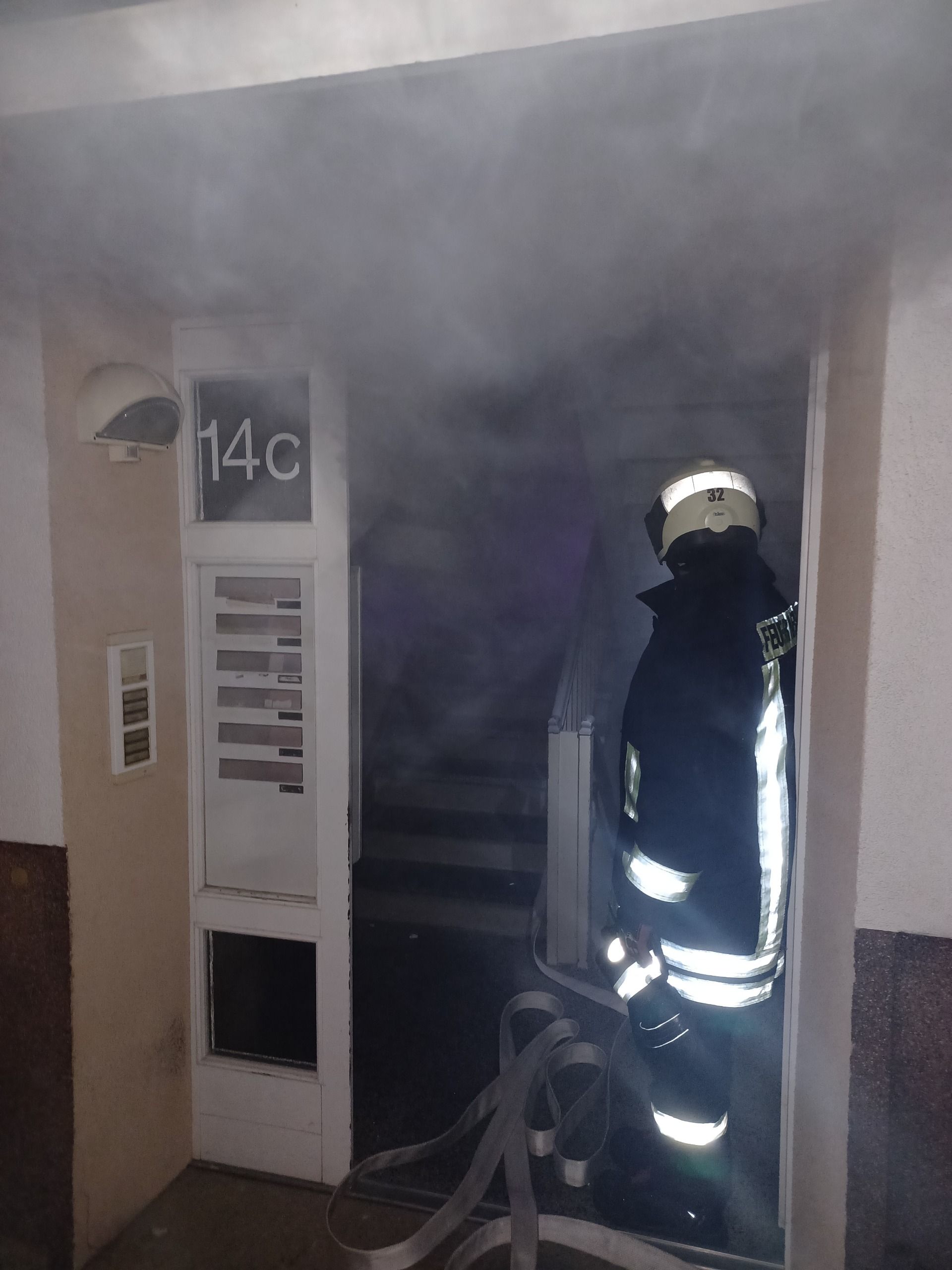 Feuerwehrübung Bahnhofstr.14a-c