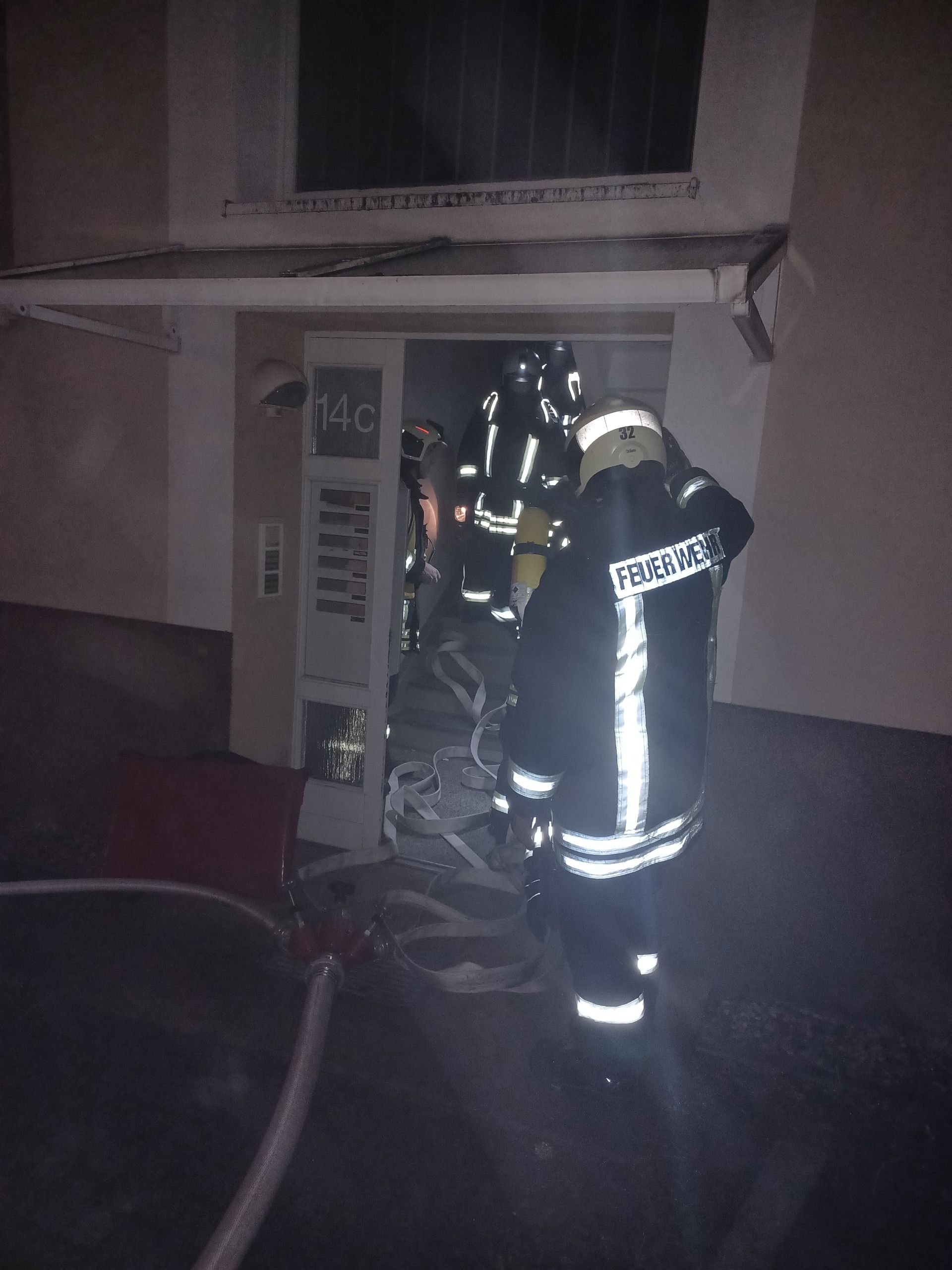 Feuerwehrübung Bahnhofstr.14a-c