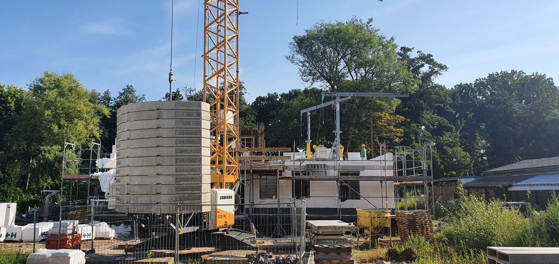 Gerberstraße 2, Bautenstand per 12-08-2021 - Erstellung des EG