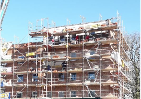 Gerberstraße 2, Bautenstand per 22-03-2022 - Außenfassade